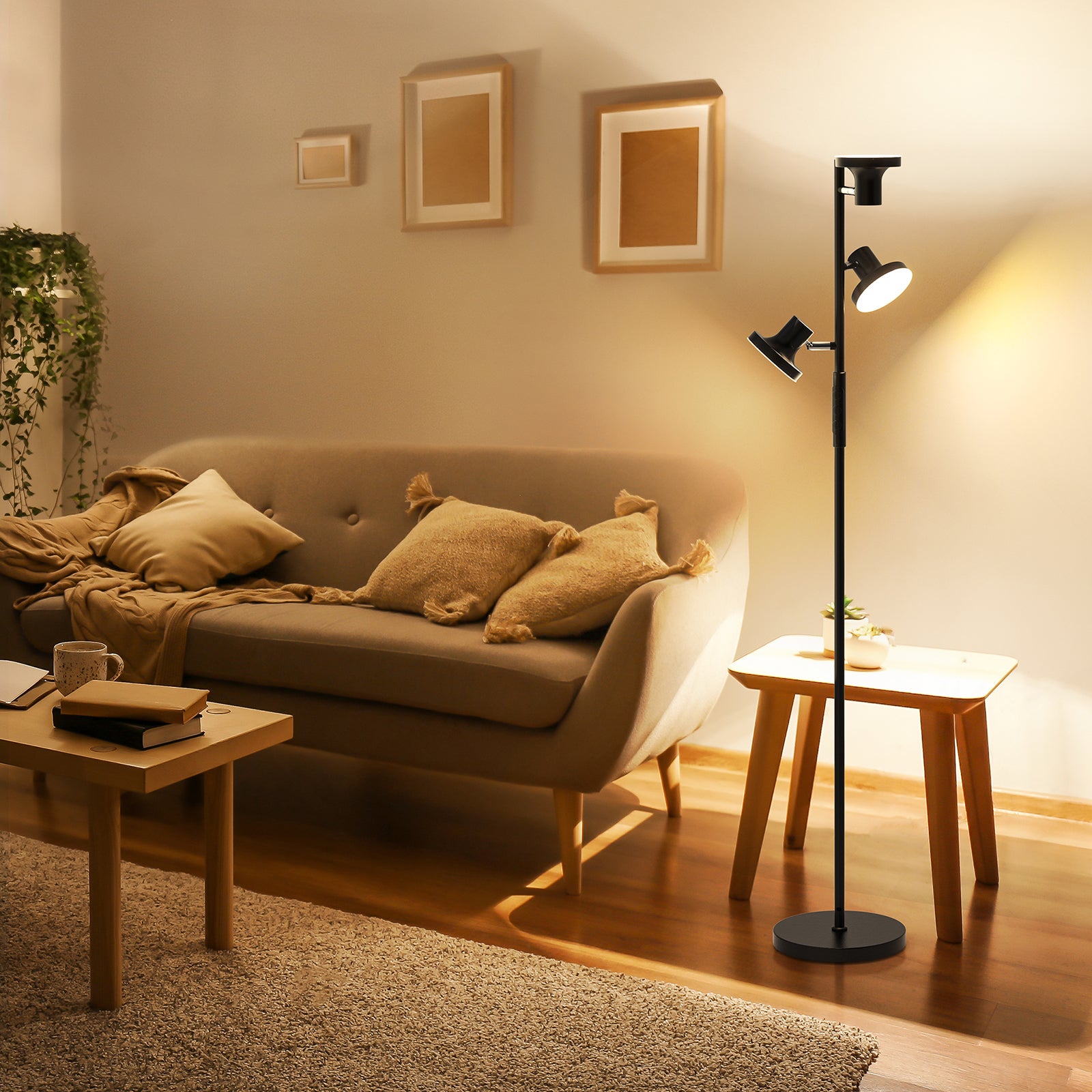 SIBRILLE FLH-036-F1 36W Floor Lamp | Black