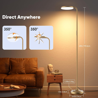 SIBRILLE 36W Rotating Floor Lamp