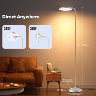 SIBRILLE 36W Rotating Floor Lamp