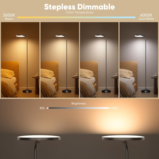 SIBRILLE 36W Rotating Floor Lamp