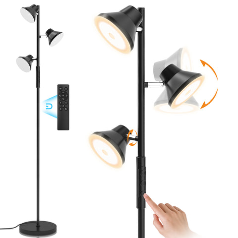 SIBRILLE FLH-036-F2 36W Floor Lamp | Black