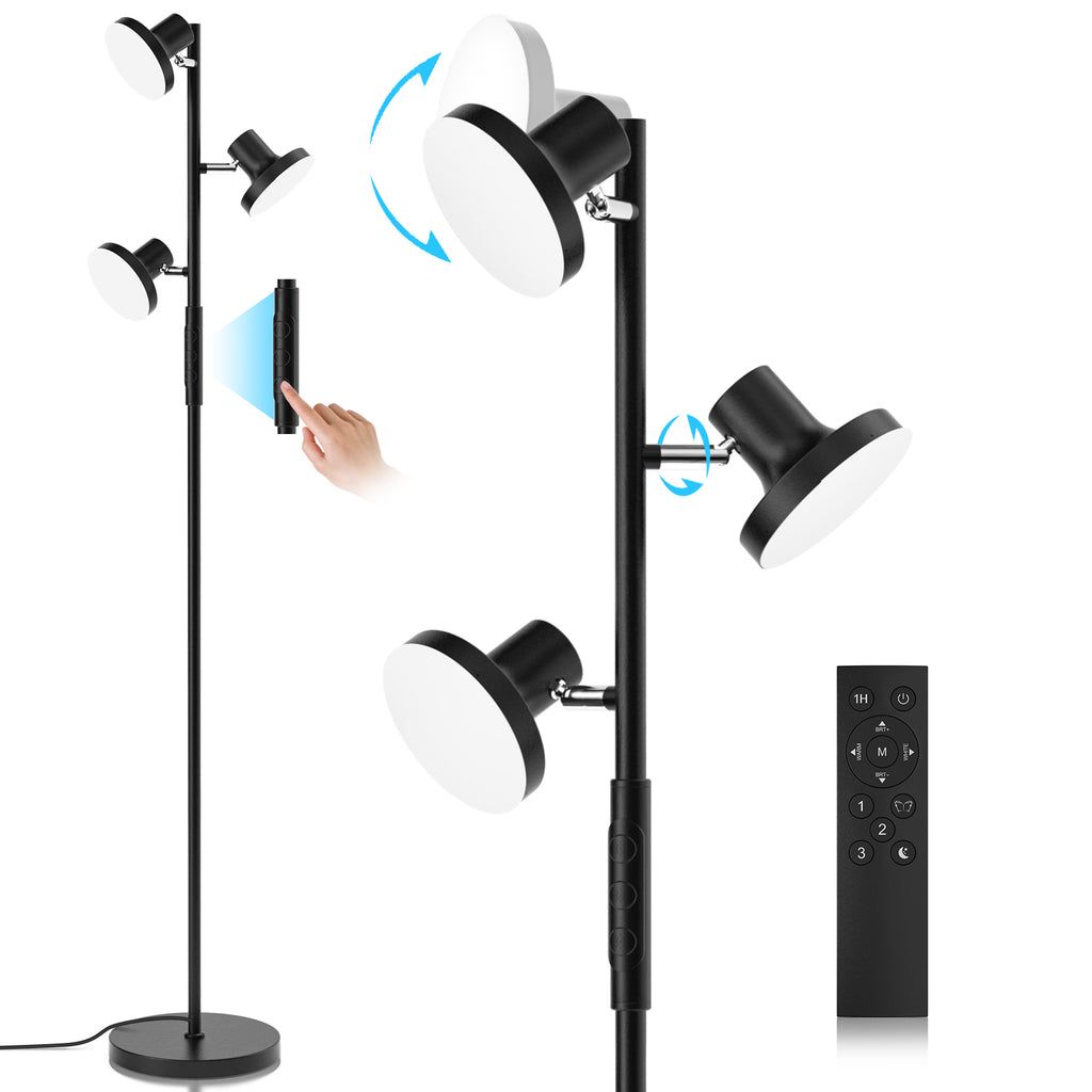 SIBRILLE FLH-036-F1 36W Floor Lamp | Black