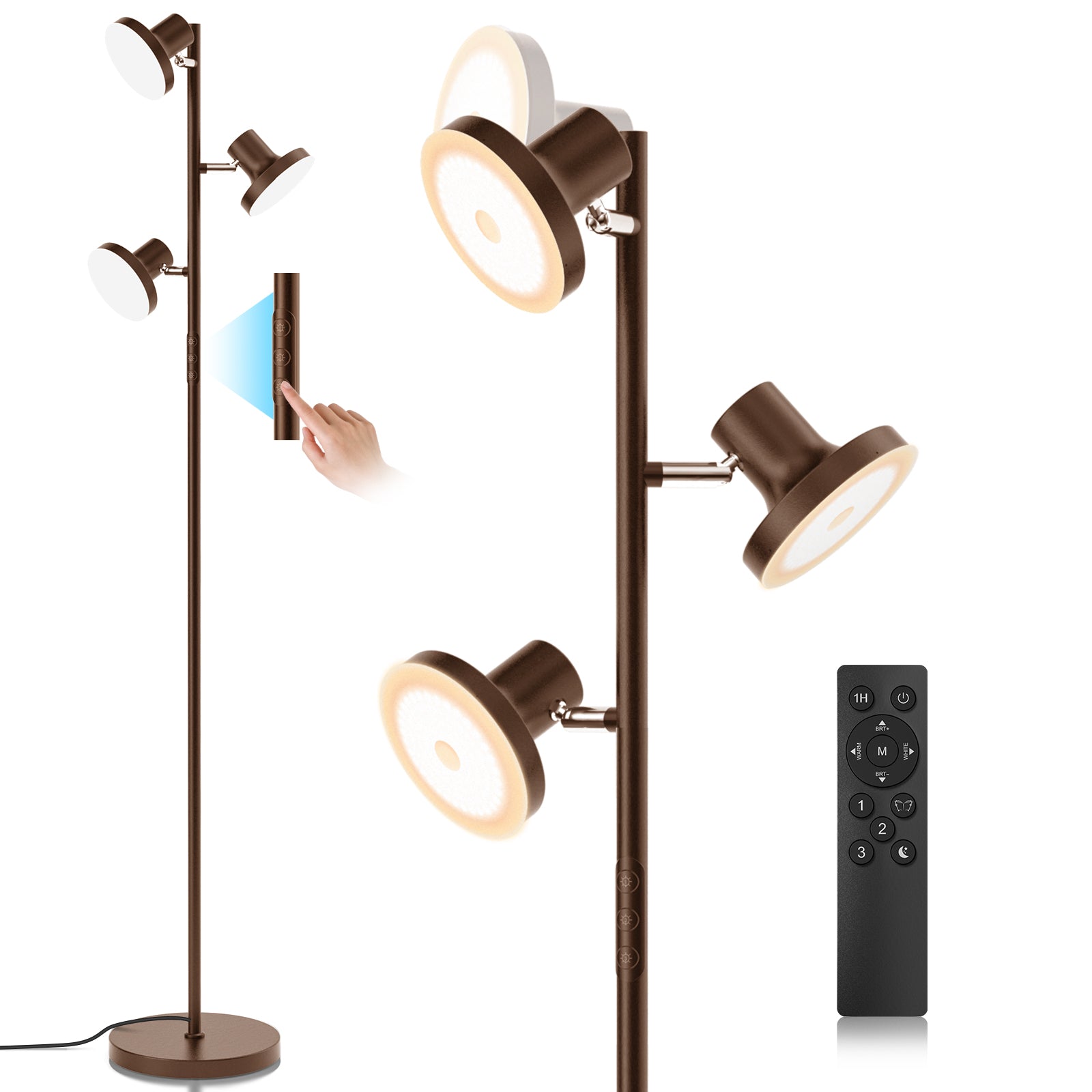 SIBRILLE 3-Head Floor Lamp