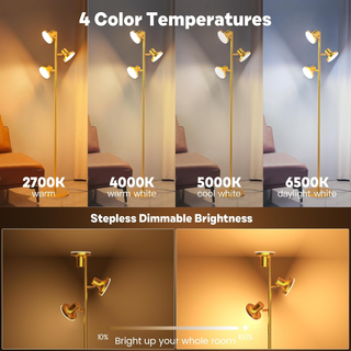SIBRILLE 3-Head LED Tree Floor Lamp