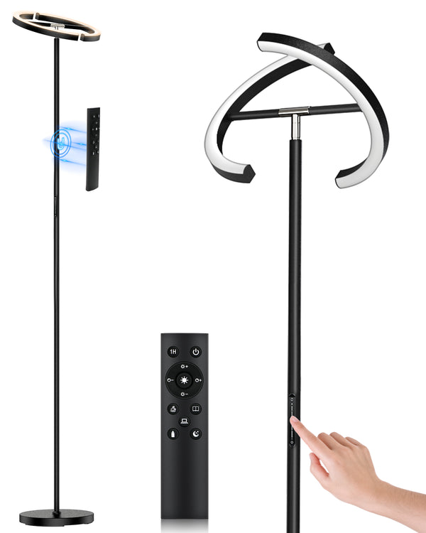 SIBRILLE MF19195 22W Floor Lamps | Black