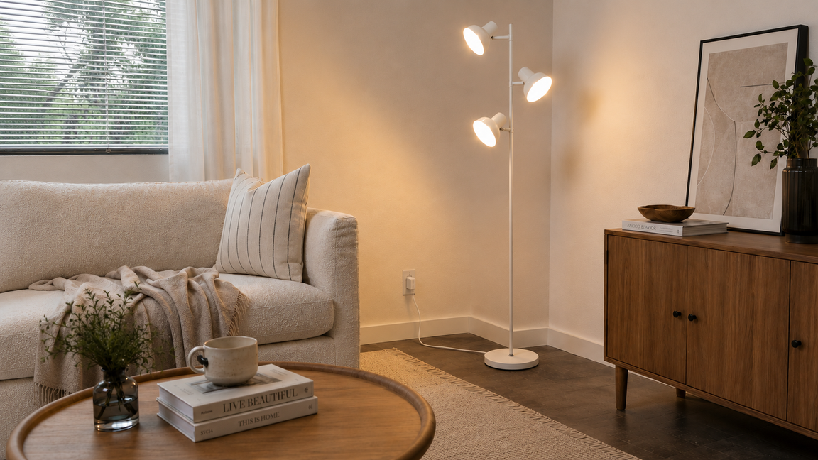Stable base and premium floor lamp materials