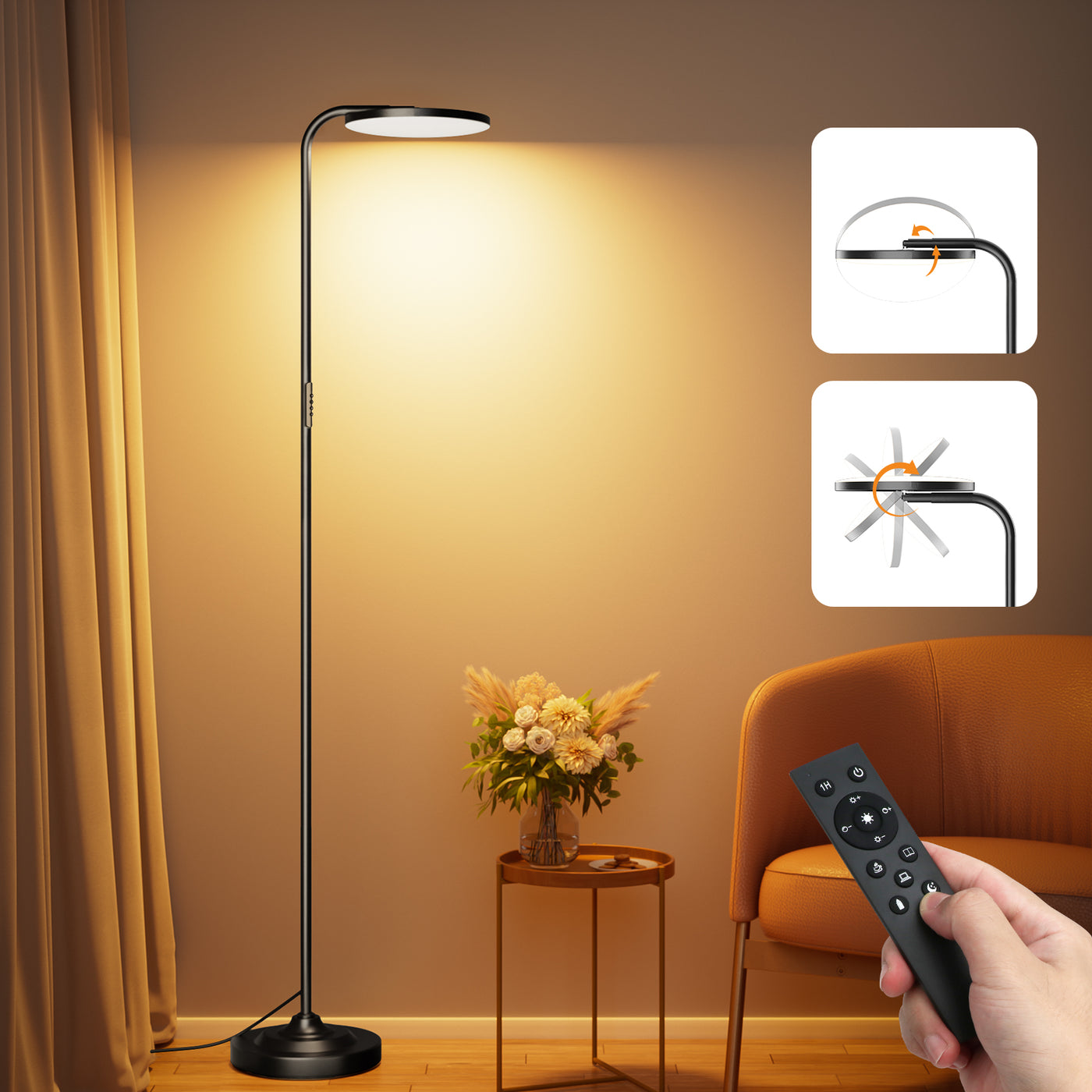 SIBRILLE Bedroom Floor Lamp