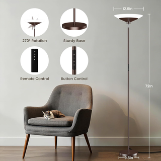SIBRILLE LED Torchiere Floor Lamp