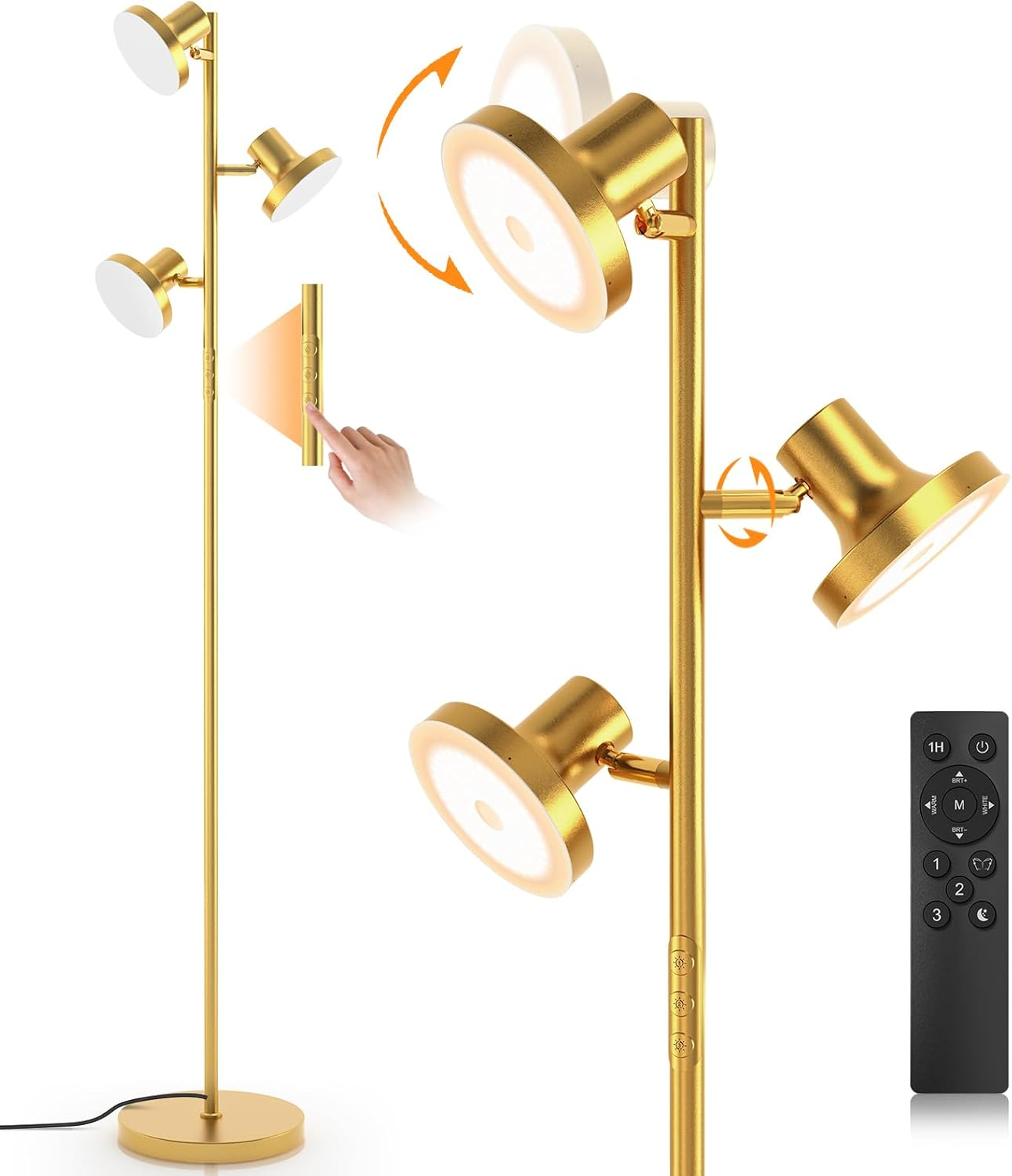 SIBRILLE 3-Head LED Tree Floor Lamp