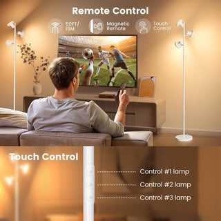 SIBRILLE 3-Head LED Tree Floor Lamp