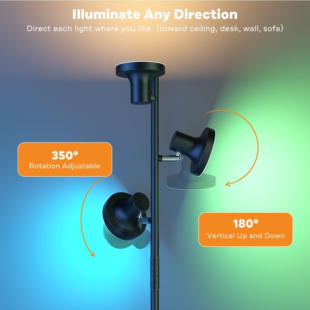 SIBRILLE 3-Head LED Tree Floor Lamp
