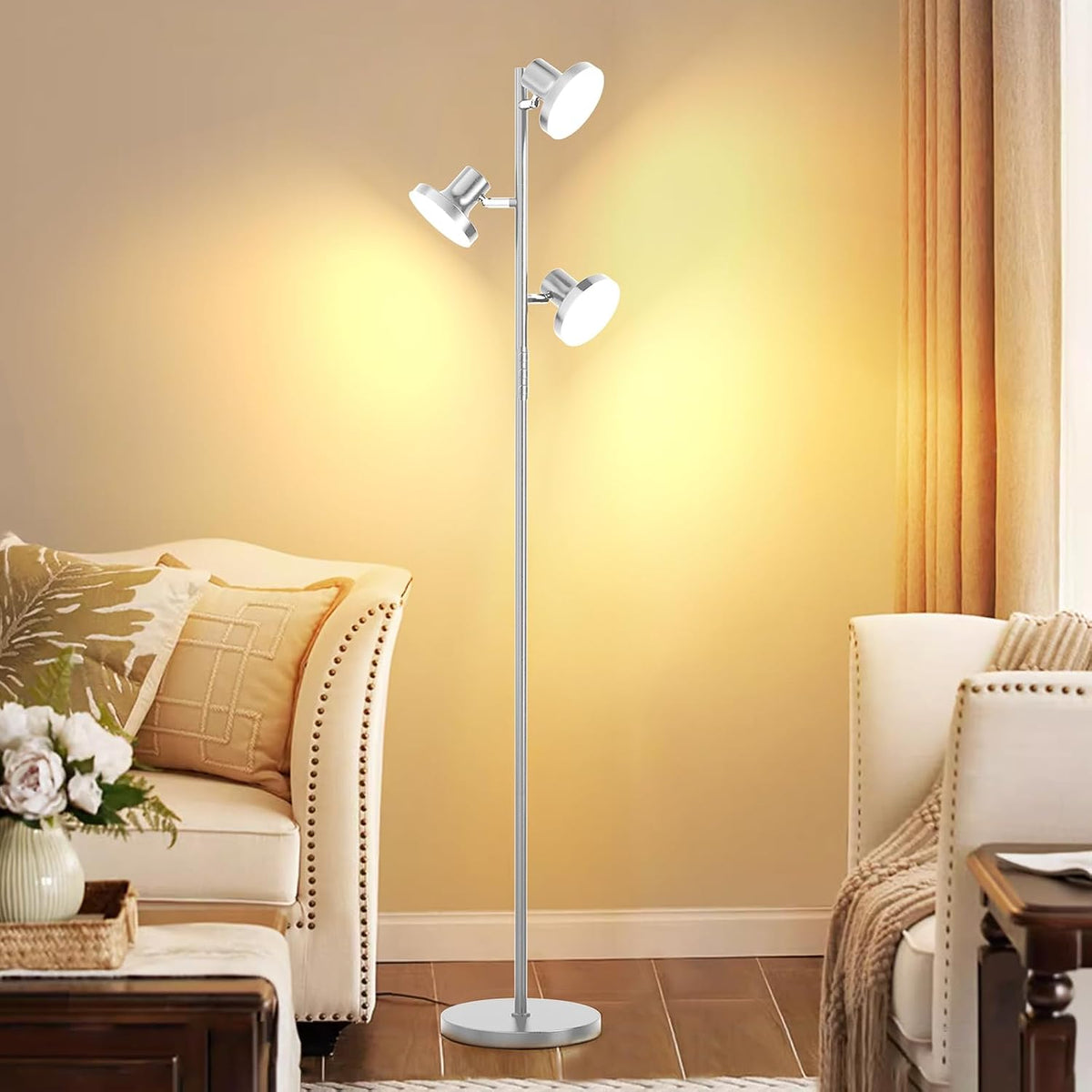 SIBRILLE 3-Head LED Tree Floor Lamp