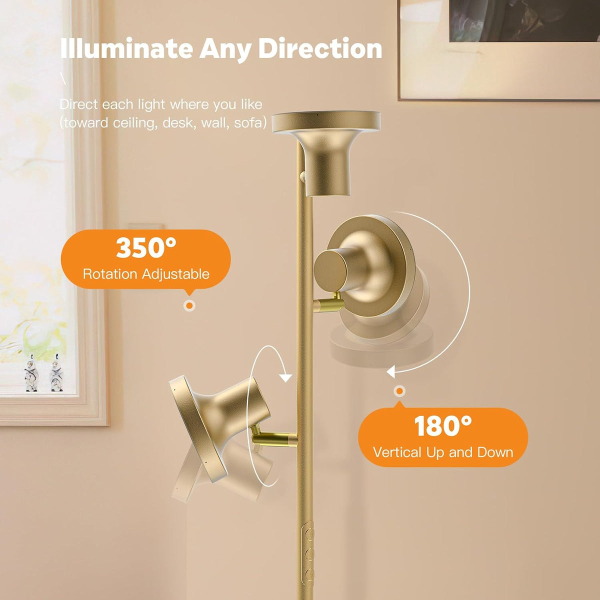 SIBRILLE 3-Head LED Tree Floor Lamp