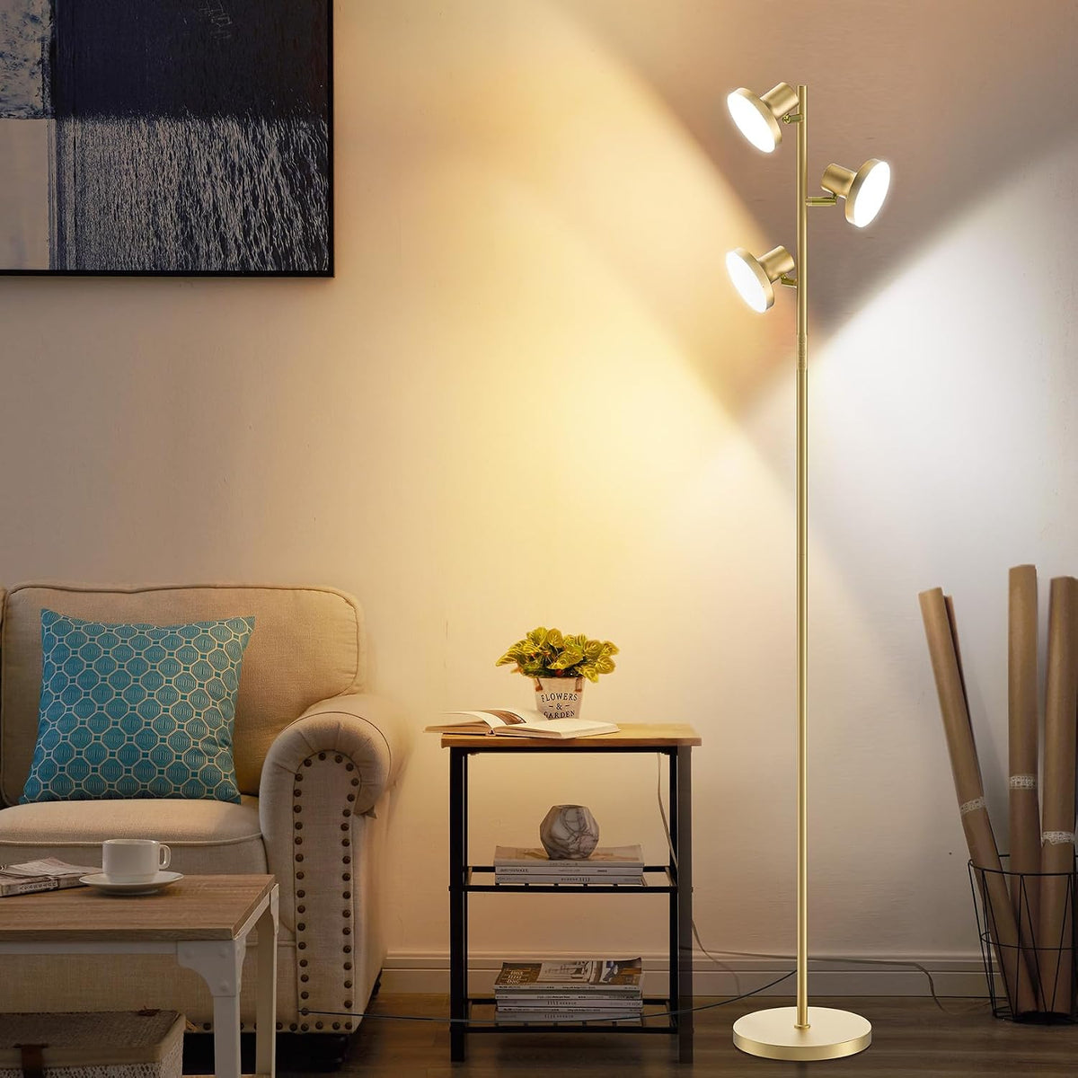 SIBRILLE 3-Head LED Tree Floor Lamp