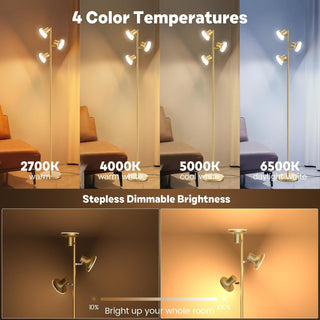 SIBRILLE 3-Head LED Tree Floor Lamp