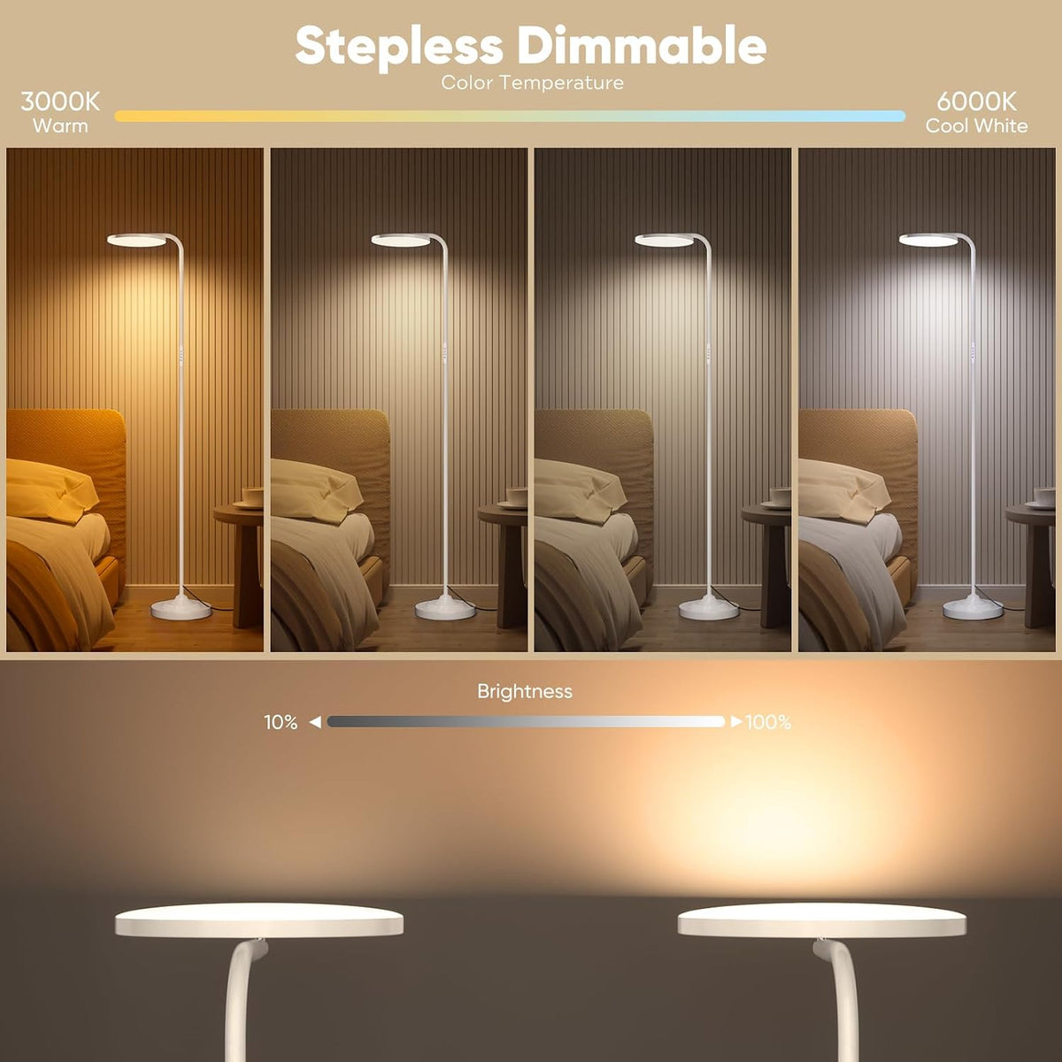 SIBRILLE Bedroom Floor Lamp