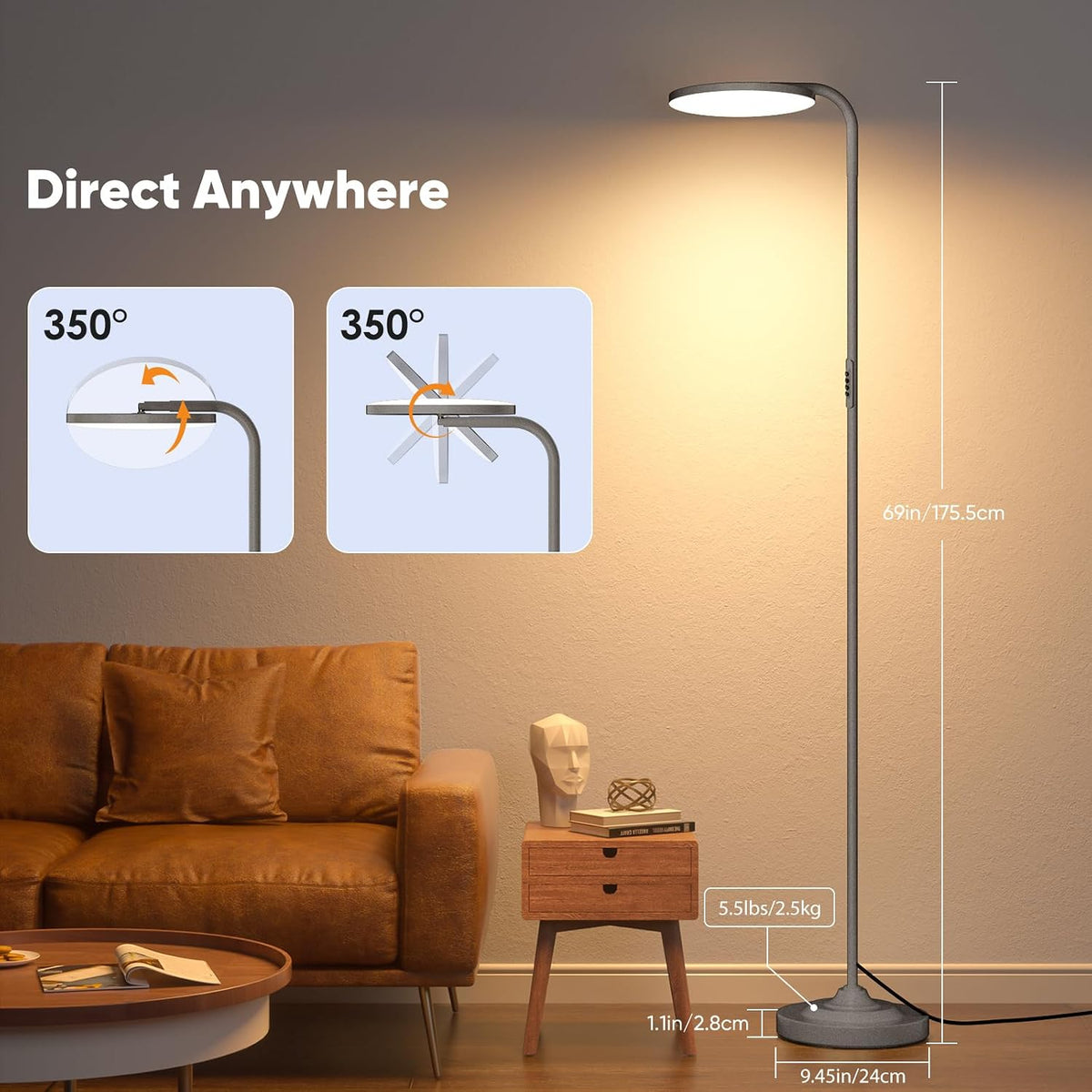 SIBRILLE Bedroom Floor Lamp