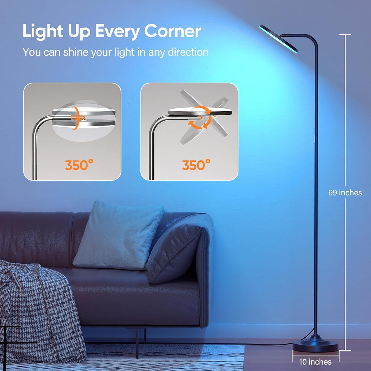 SIBRILLE Bedroom Floor Lamp
