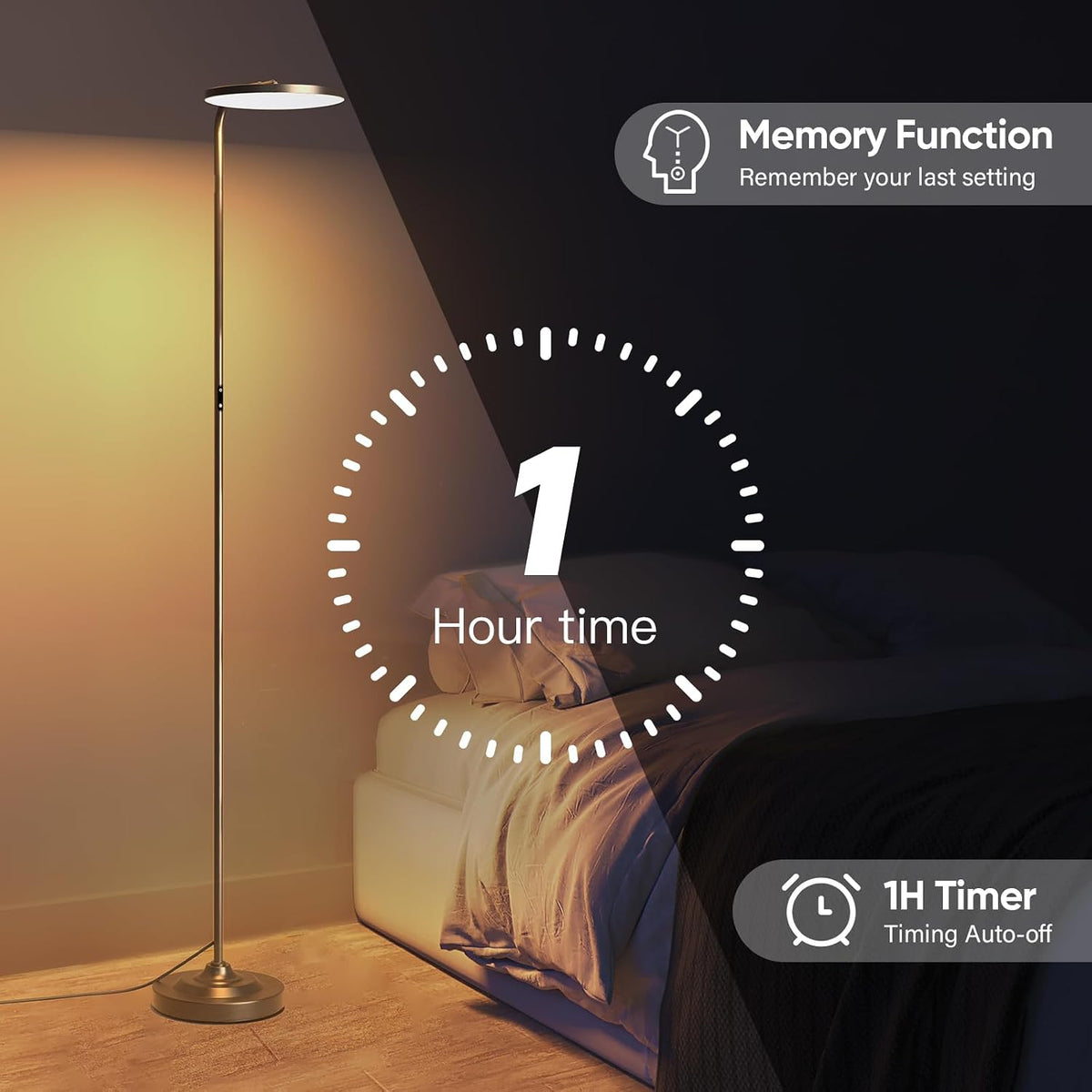 SIBRILLE Bedroom Floor Lamp