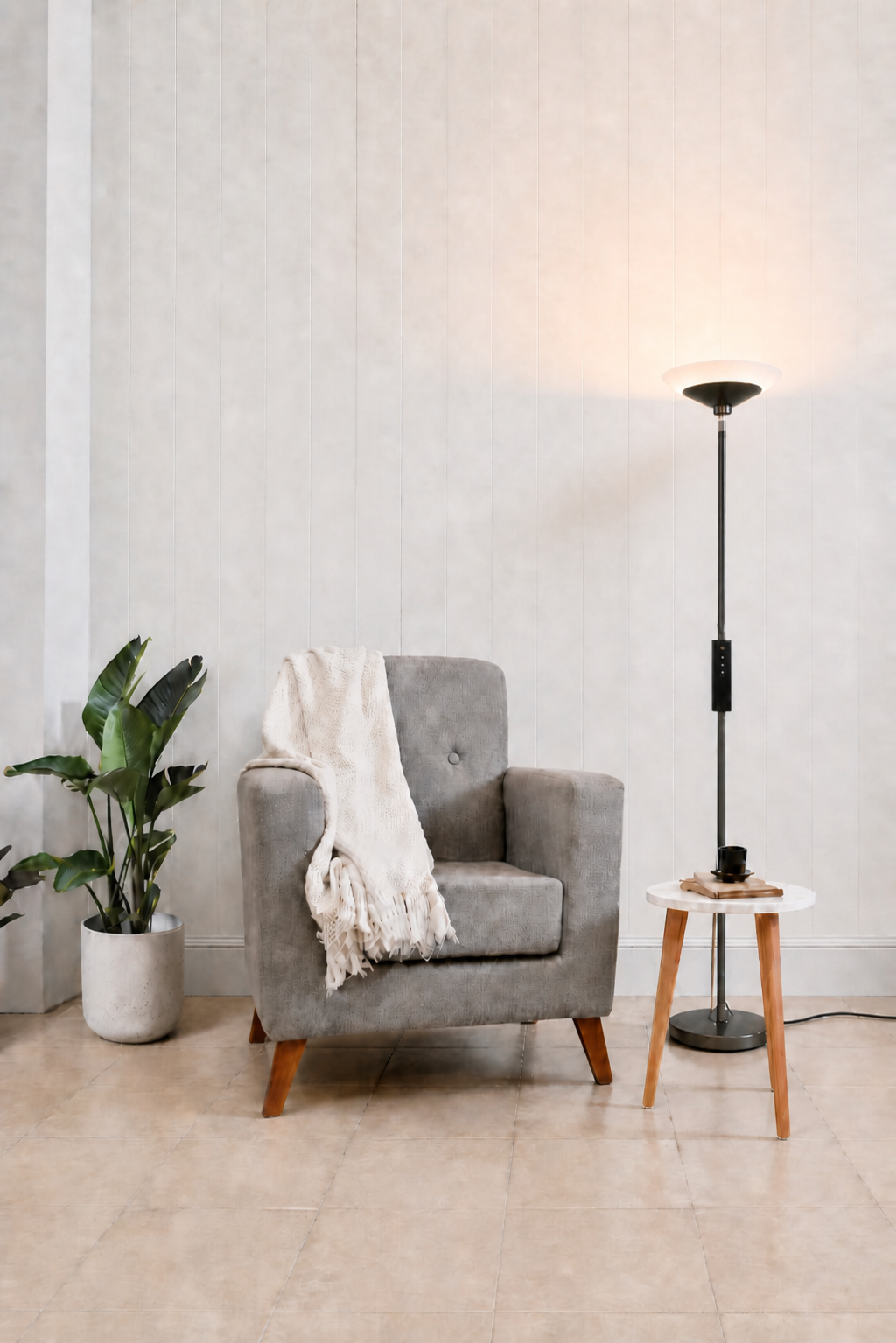 SIBRILLE Torchiere Floor Lamp - 72" Tall LED