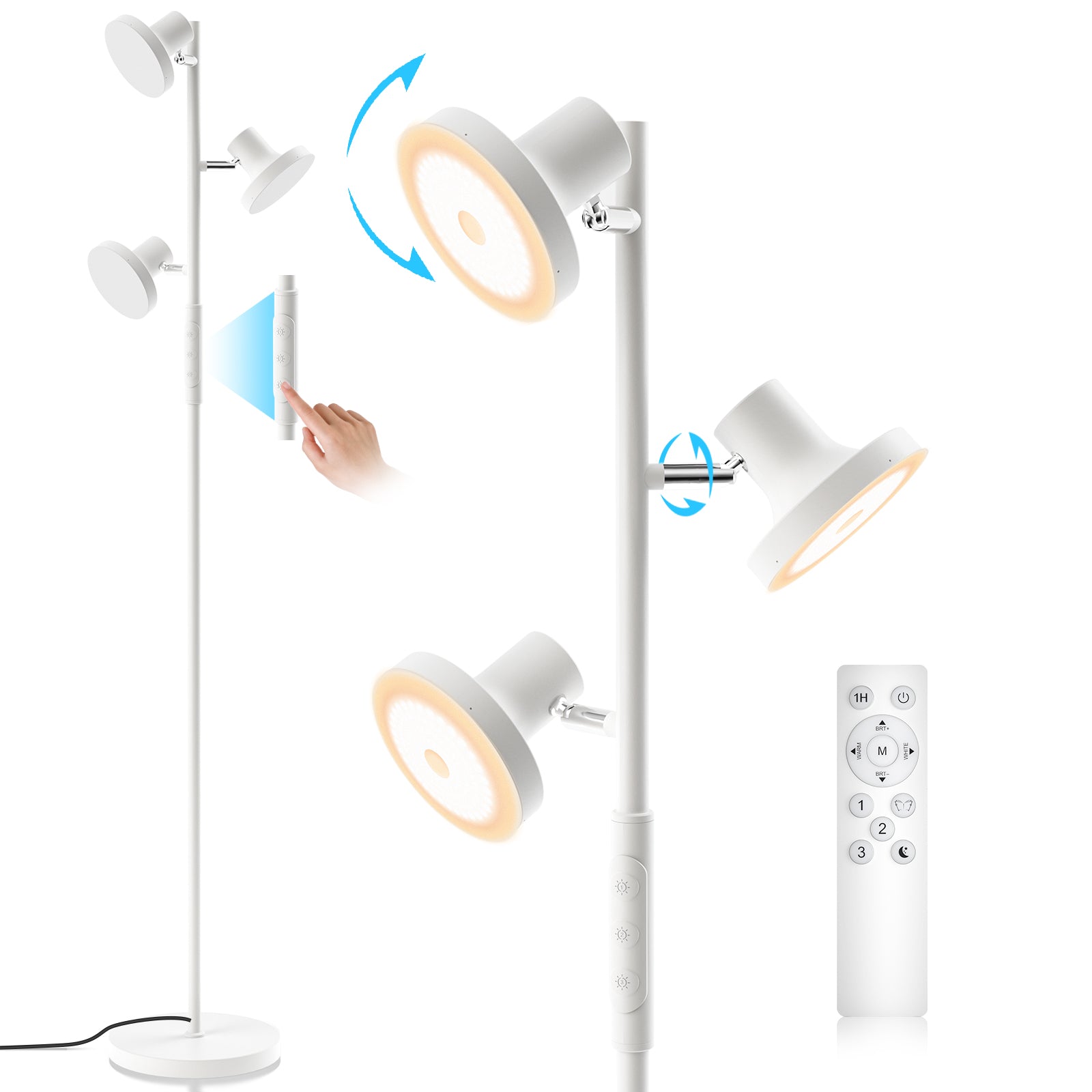SIBRILLE 3-Head Floor Lamp