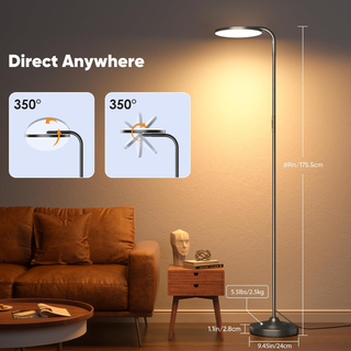 SIBRILLE 36W Rotating Floor Lamp