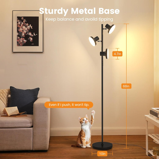 SIBRILLE 3-Head LED Tree Floor Lamp