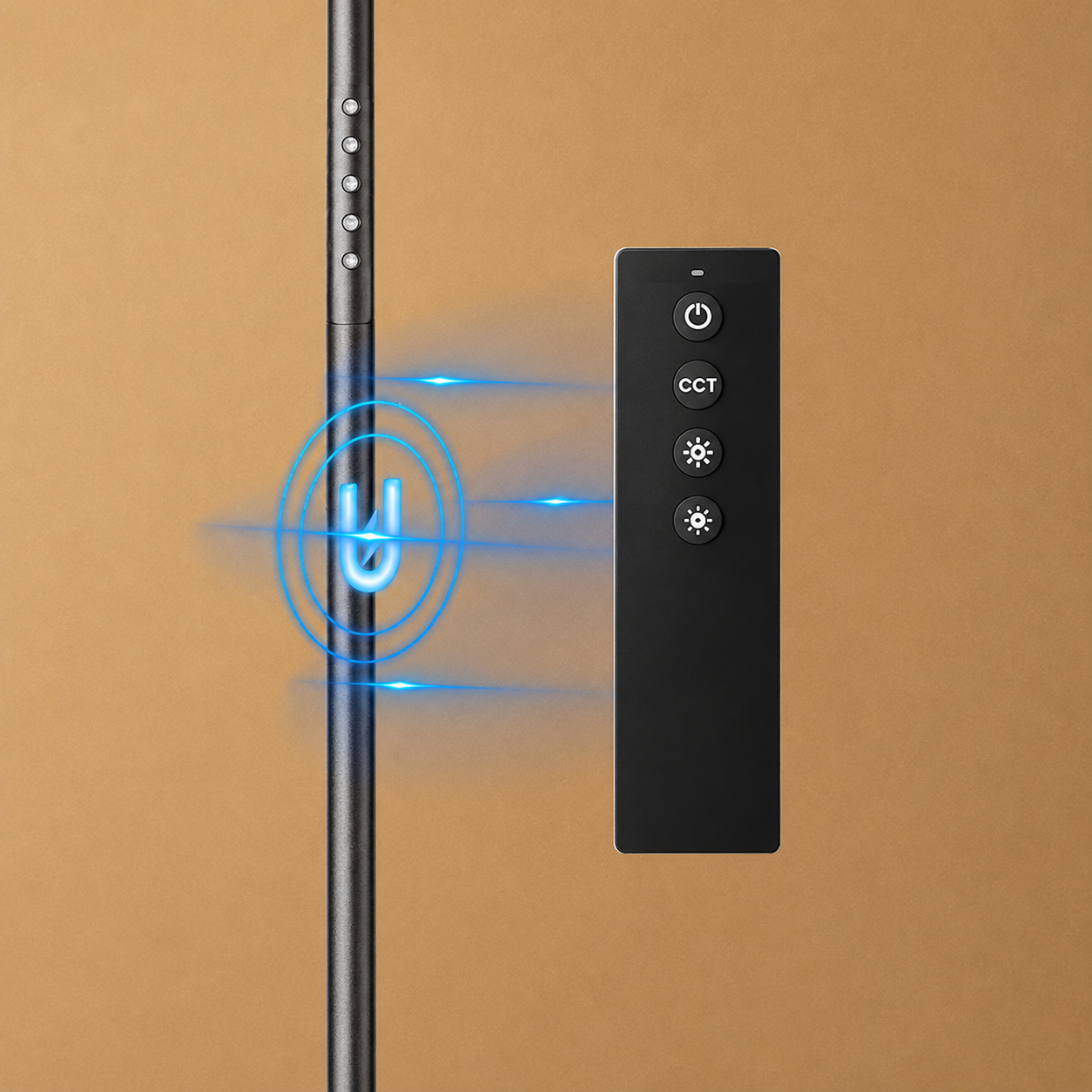 Power on and adjust the Sibrille floor lamp